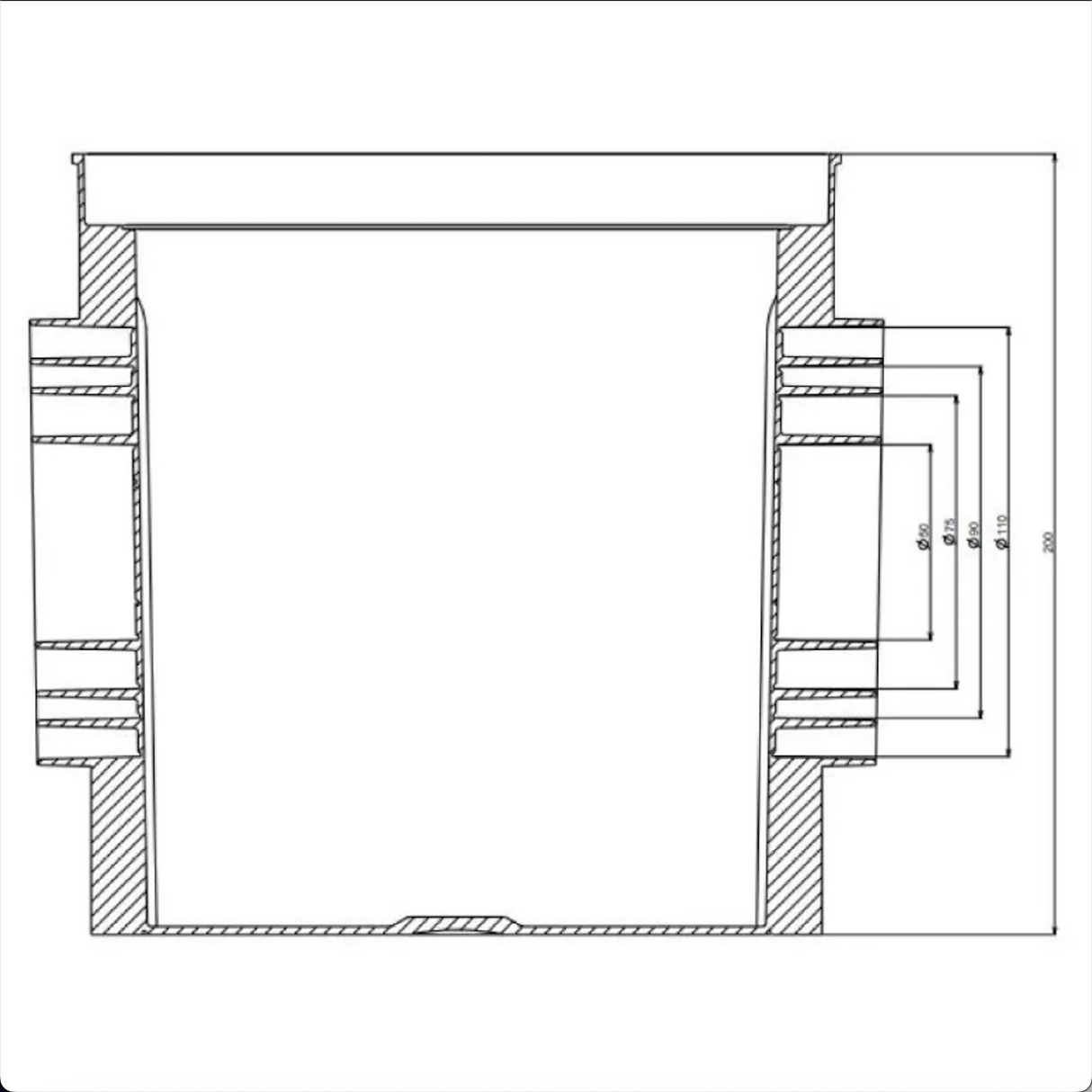 🔧 ARLI Revisionsschacht 200x200x200 mm – B-Ware!