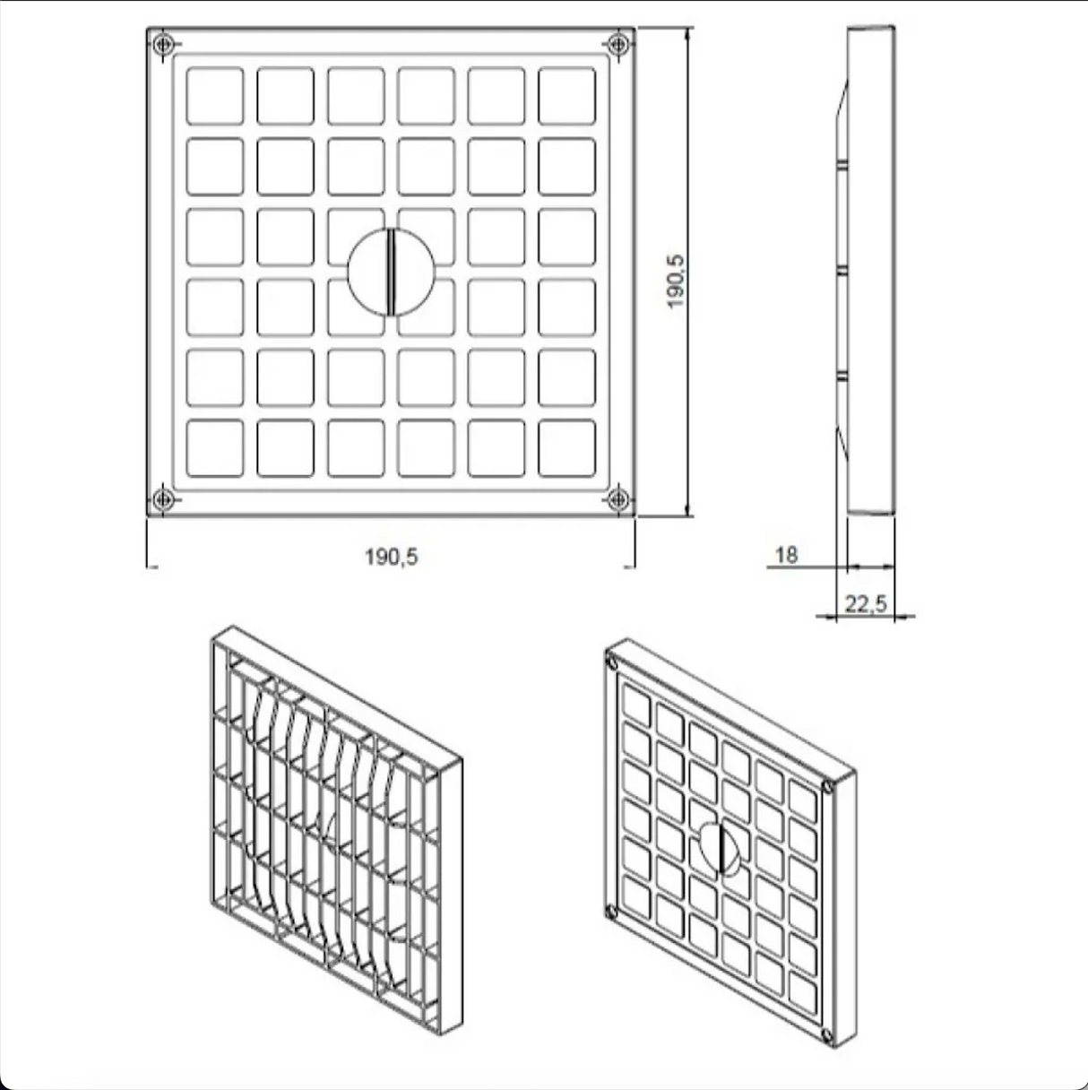 🔧 ARLI Revisionsschacht 200x200x200 mm – B-Ware!