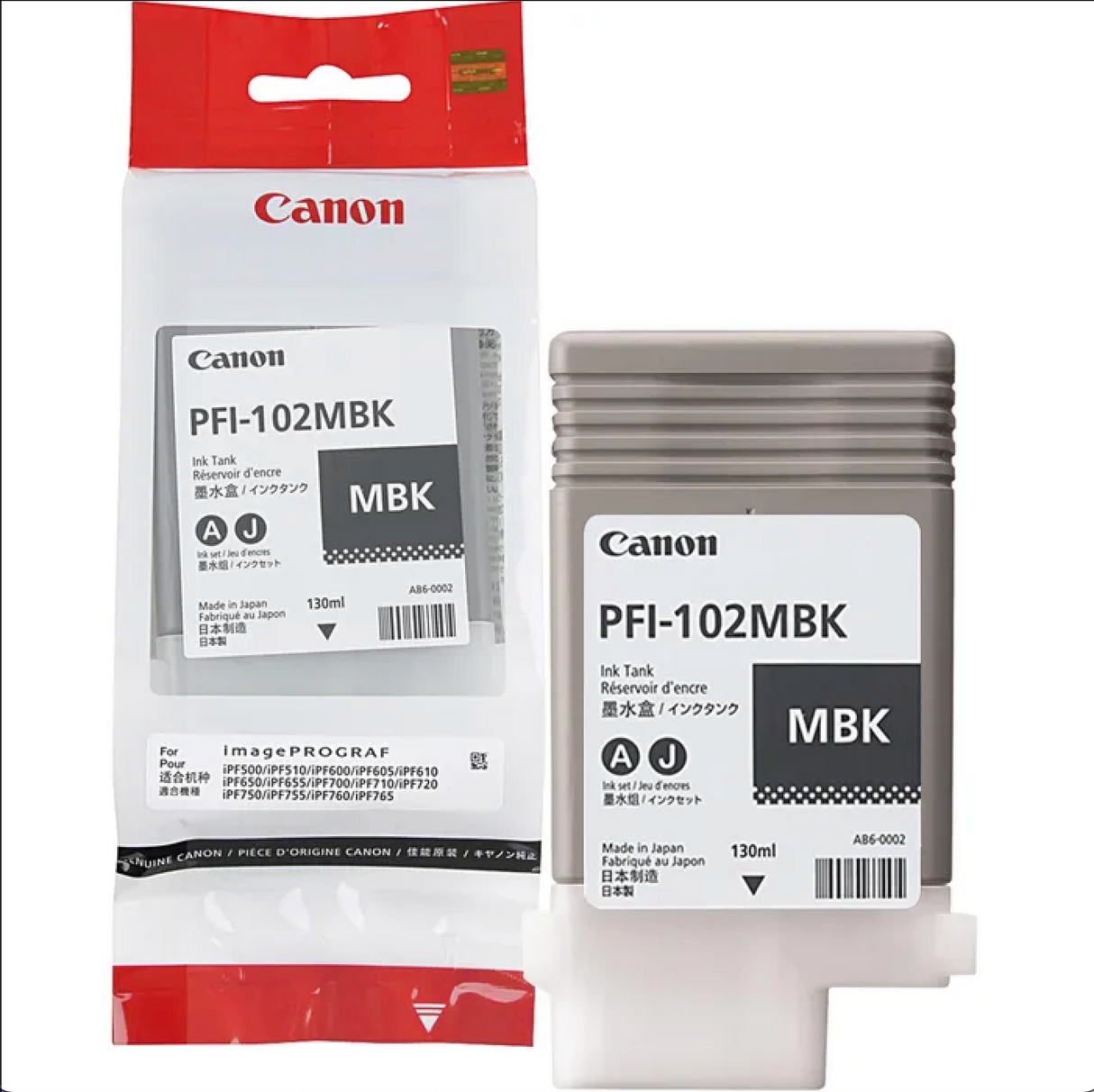 🖨 Canon PFI-102MBK Tintenpatrone - Matt Schwarz