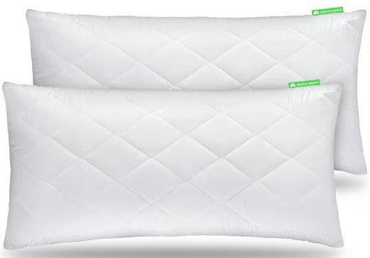 🛏️ Microfaserkissen 40×80 cm 2er Set – waschbar, allergikerfreundlich, neu