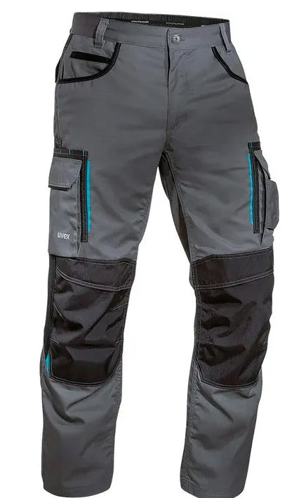 👖 Uvex Arbeitshose Tune-up 160582 Gr.54 – Bundhose grau robust - B-Ware