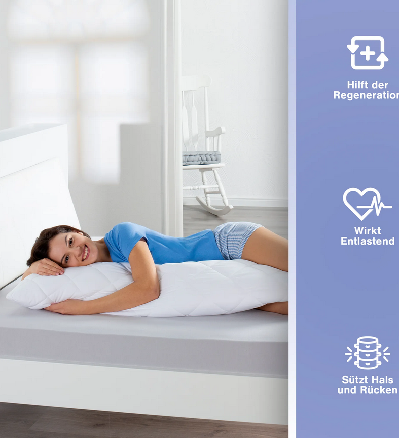 🛌 Dekor Seitenschläferkissen 40×145 cm – B-Ware