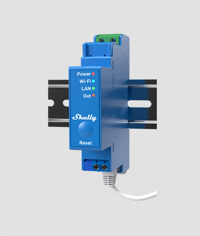 Shelly Pro 1 – professionelles 1-Phasen-Relais mit 16 A Schaltleistung