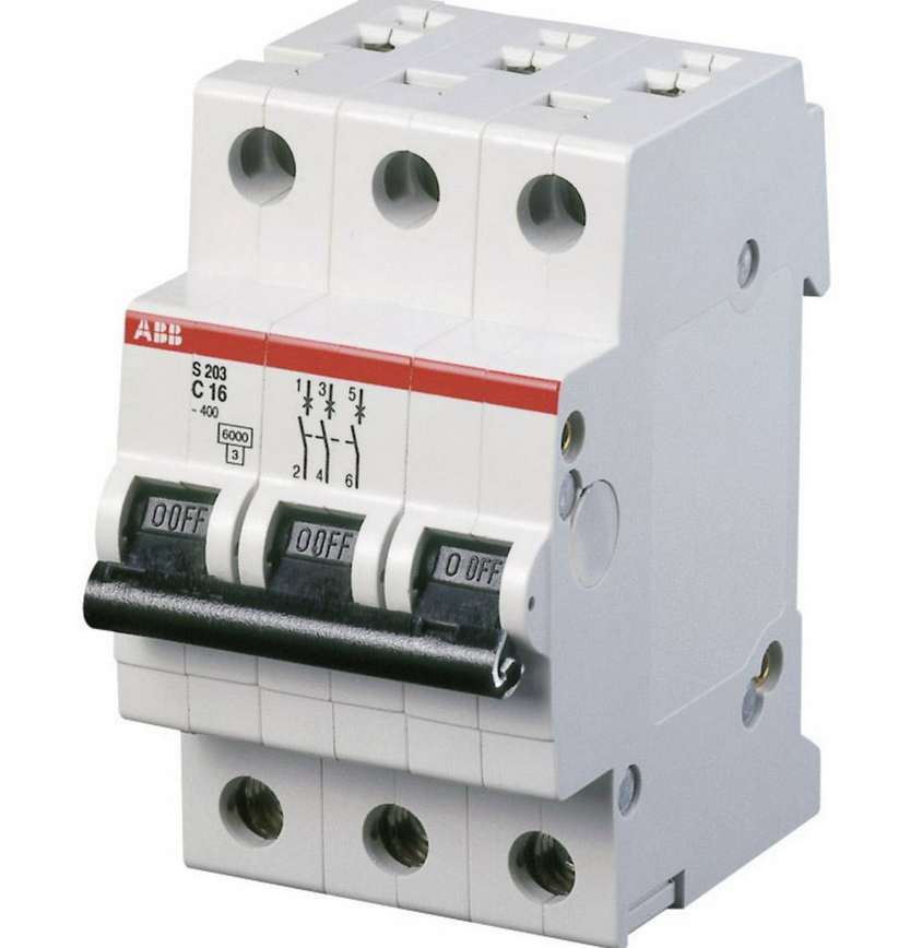 ABB S203-C32 Leitungsschutzschalter – 3-polig, 32 A