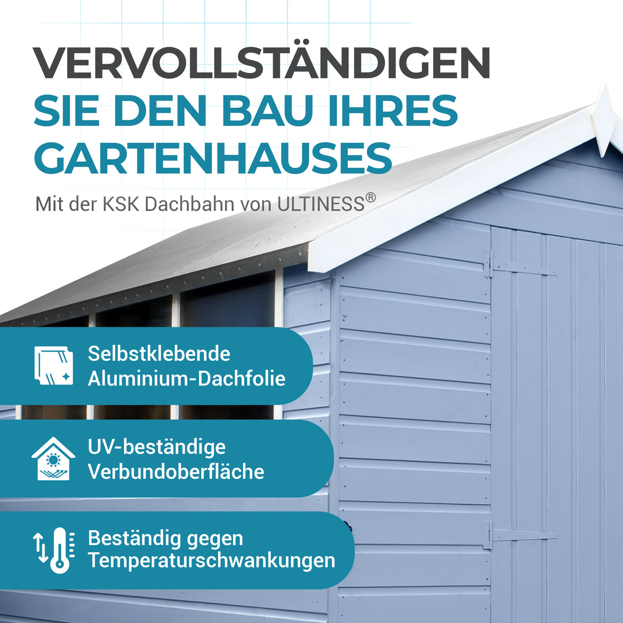 🛡️ Ultiness Alu Dachfolie 5x1m – B-Ware!