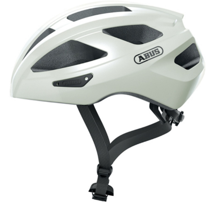 🚴♂️ ABUS Macator pearl white, Größe L (58–62 cm)