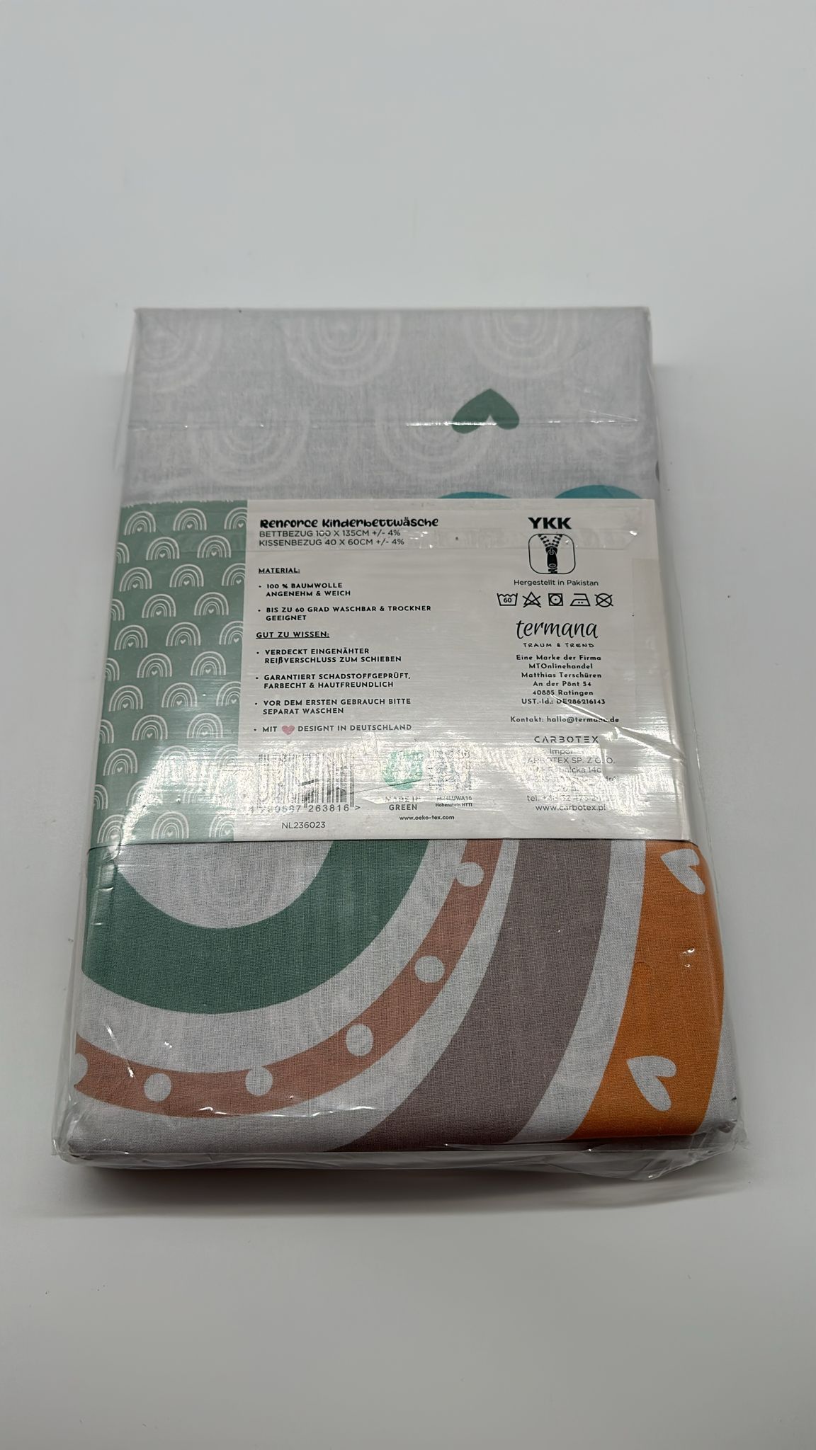 🌟 Termana Renforcé Kinderbettwäsche – 100 x 135 cm + 40 x 60 cm