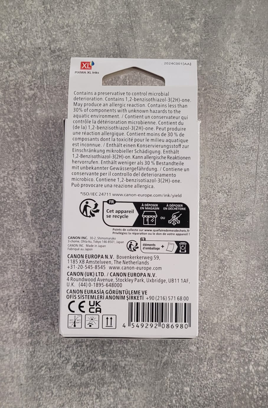 🖨️ Canon PGI-580XL Schwarz Tinte – B-Ware!