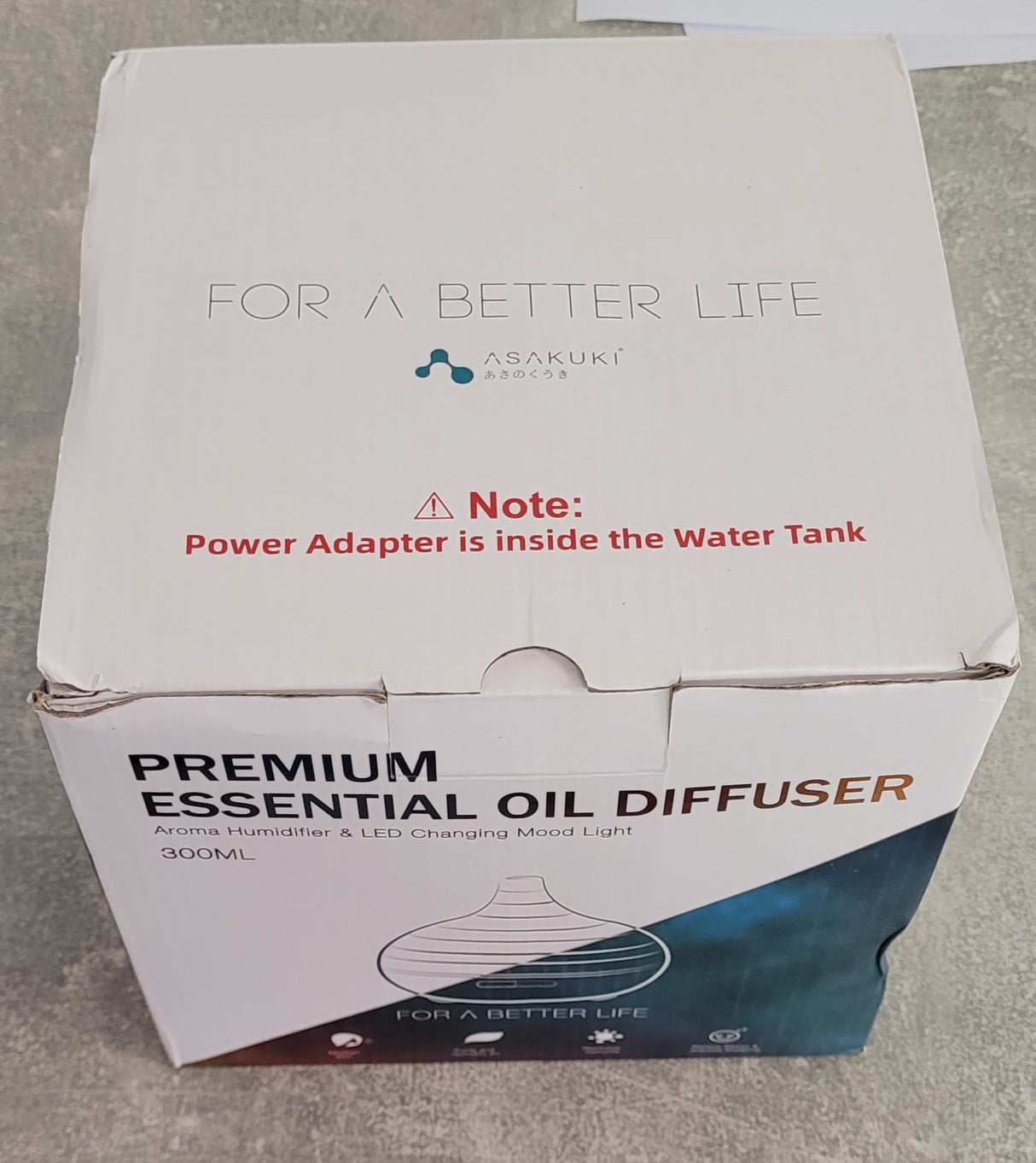 🌿 ASAKUKI Aroma Diffuser 300ml – B-Ware!