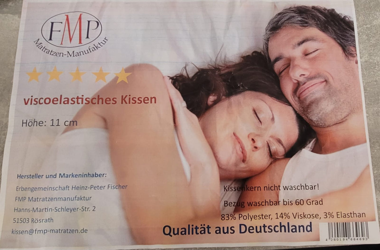 🛏️ FMP Nackenstützkissen 70x36x11 cm