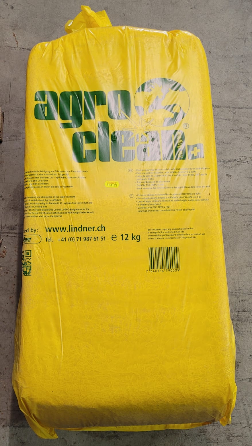 🐄 Lindner agroclean® Euterwolle 12 kg