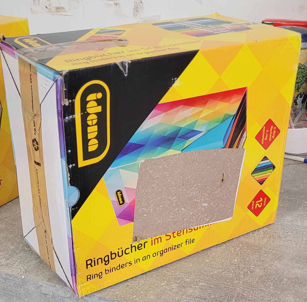 📚 Idena Ringbuch-Display A4 (12 Stück) – B-Ware!