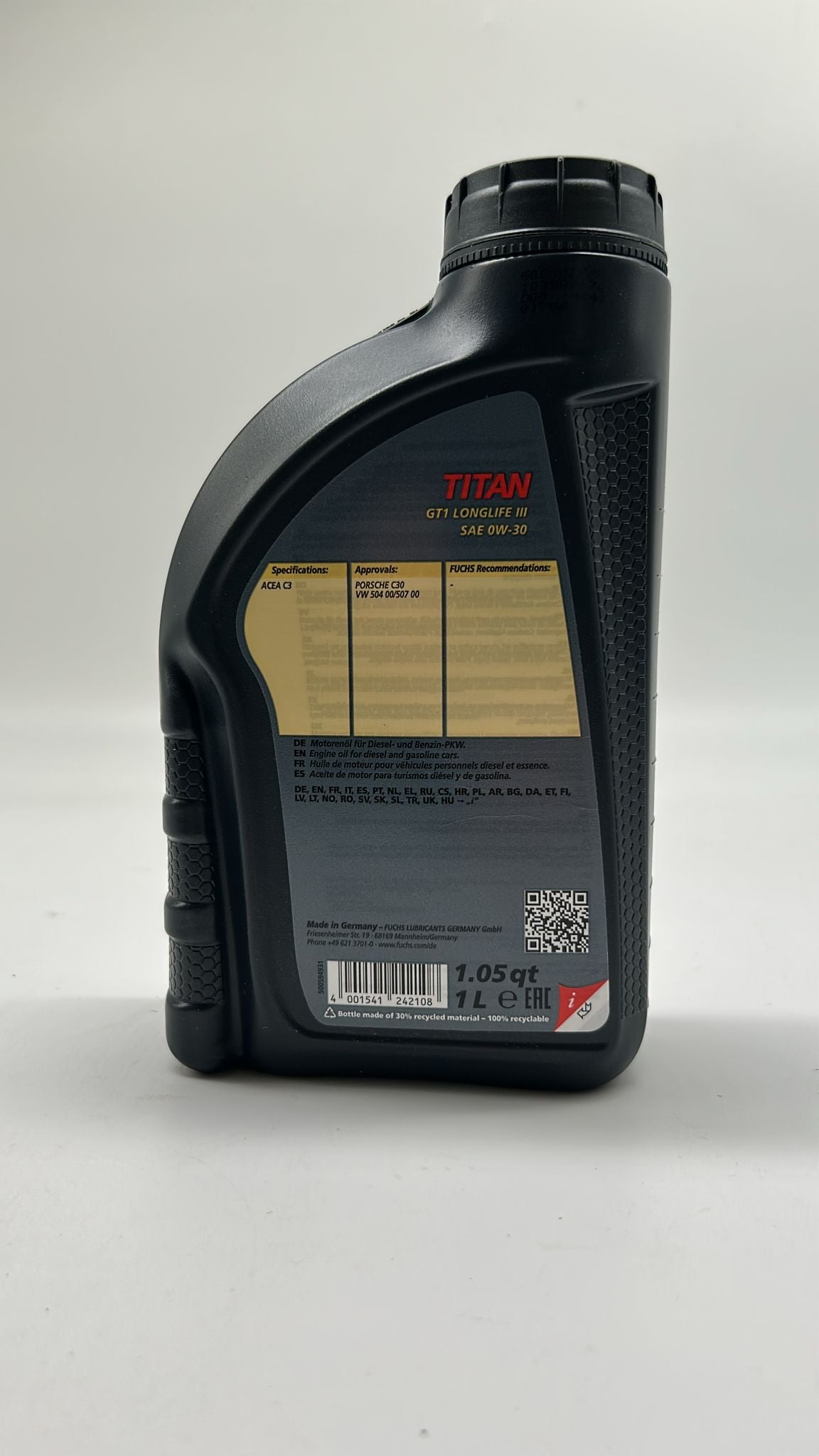 🛢 Titan GT1 Longlife III 0W-30, 1L
