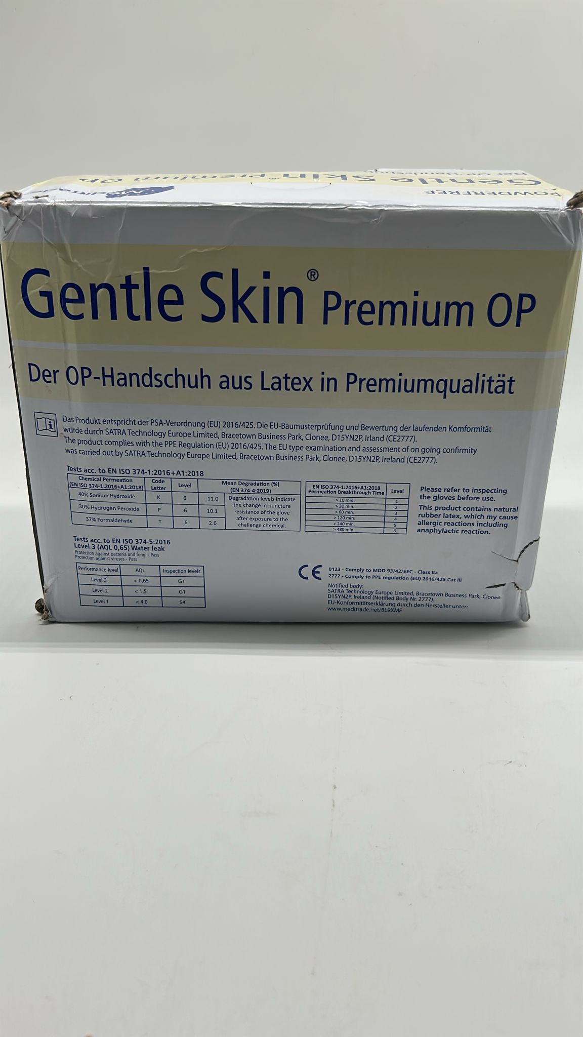 🧤 Gentle Skin OP-Handschuhe Gr. 8 - 50 St. (B-Ware)