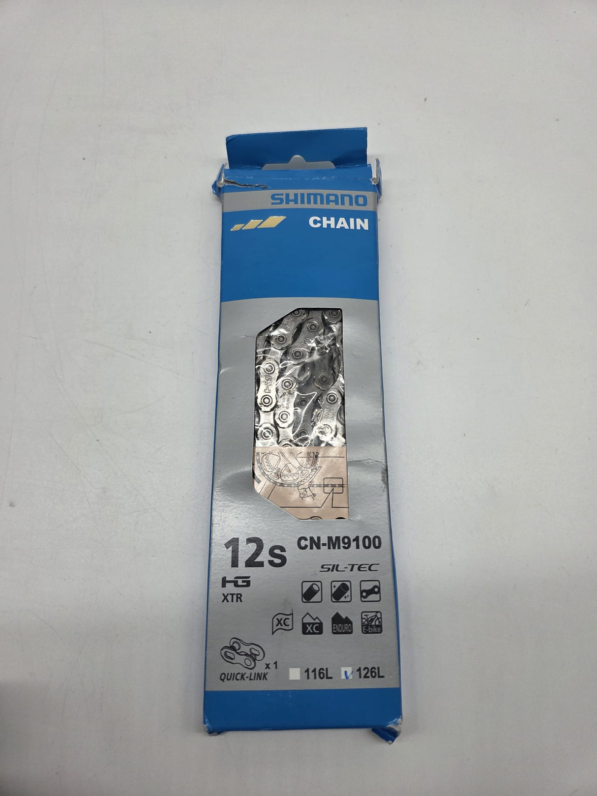 Shimano CN-M9100 Kette – 12-fach, mit Kettenschloss (MTB & E-Bike)