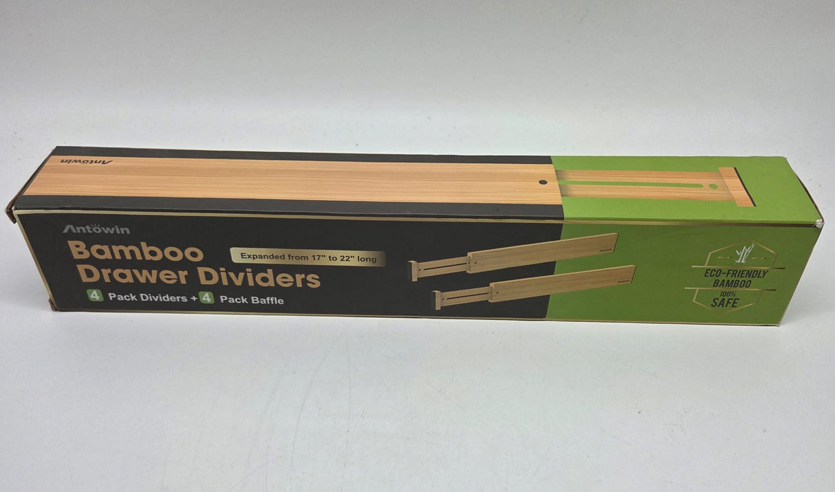 🧺 ANTOWIN Schubladentrenner Bambus – B-Ware!