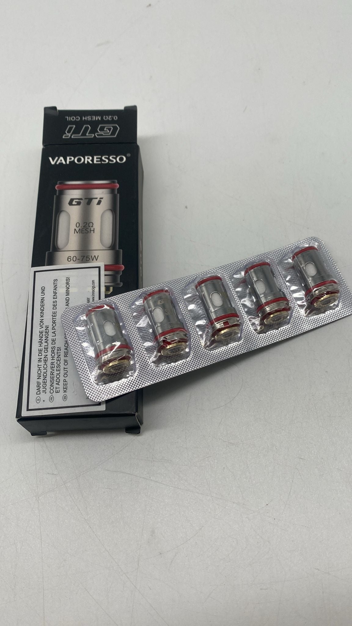💨 Vaporesso GTi Coil 0,4 Ohm – 5er Pack, DL, - B-Ware