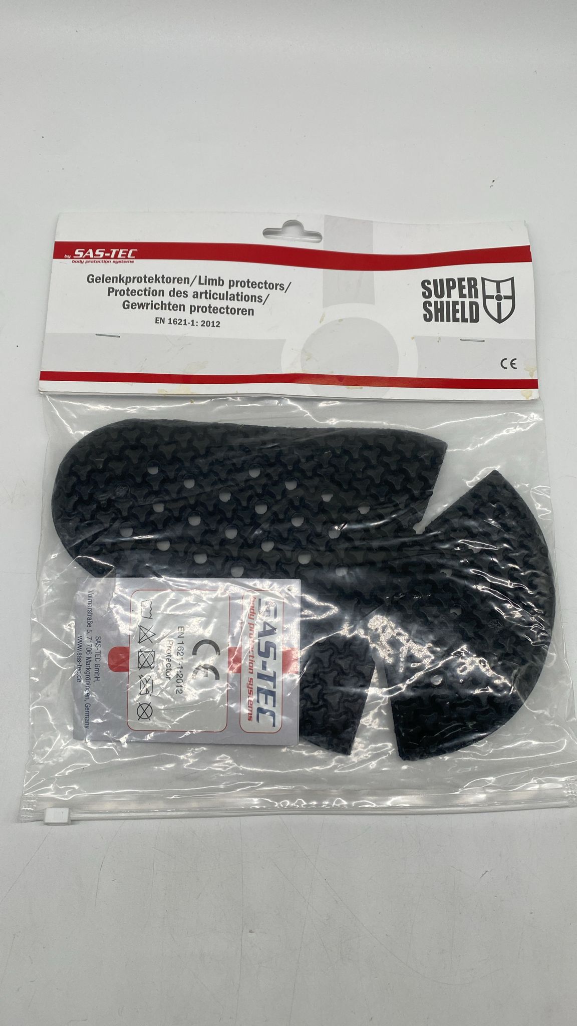 🛡️ Sas-Tec SC-1/KCB2Air Typ B Protektor – Level 2, mit Klett, ultraflach - neu