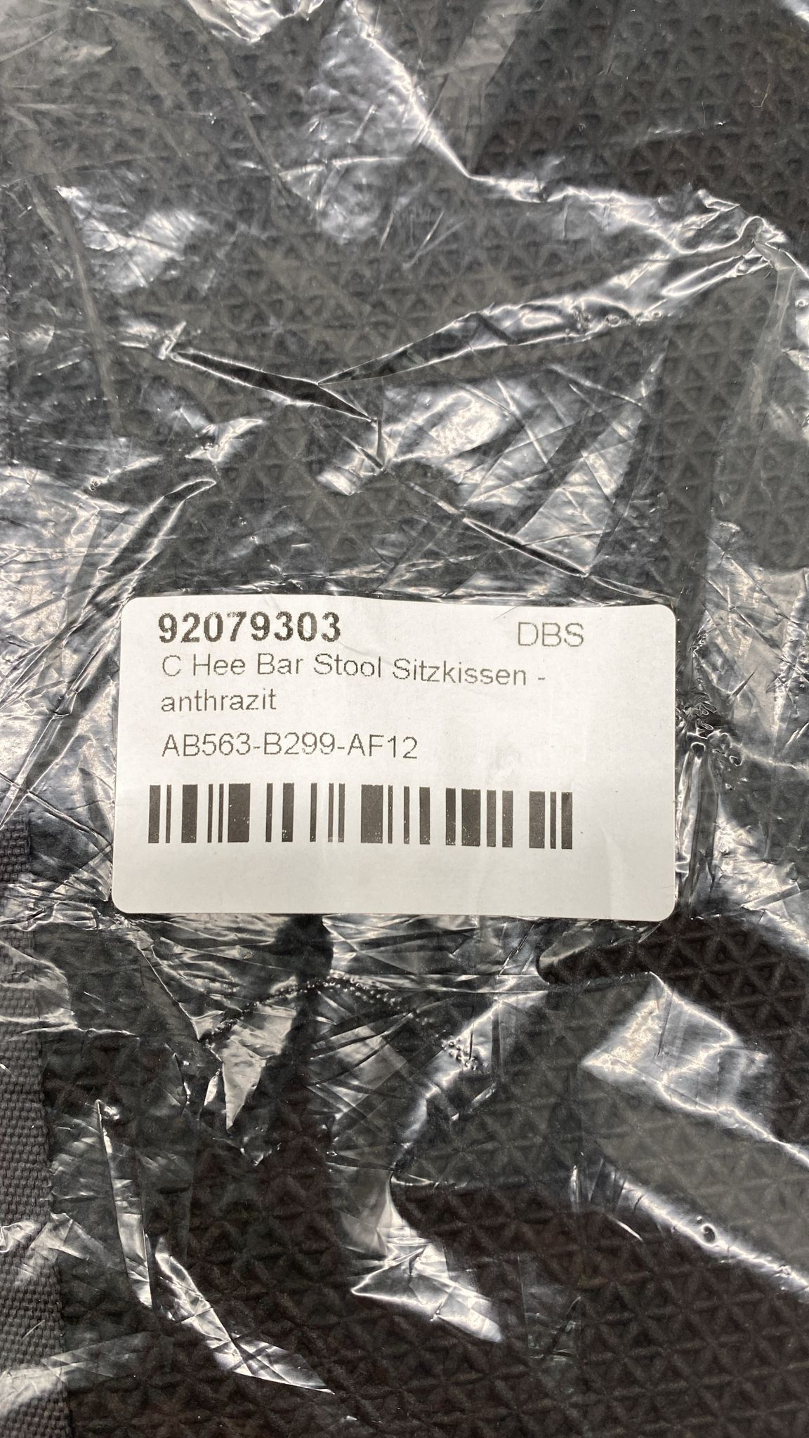 🪑 HAY Hee Sitzkissen – Anthrazit, rutschfest & wasserabweisend - B-Ware