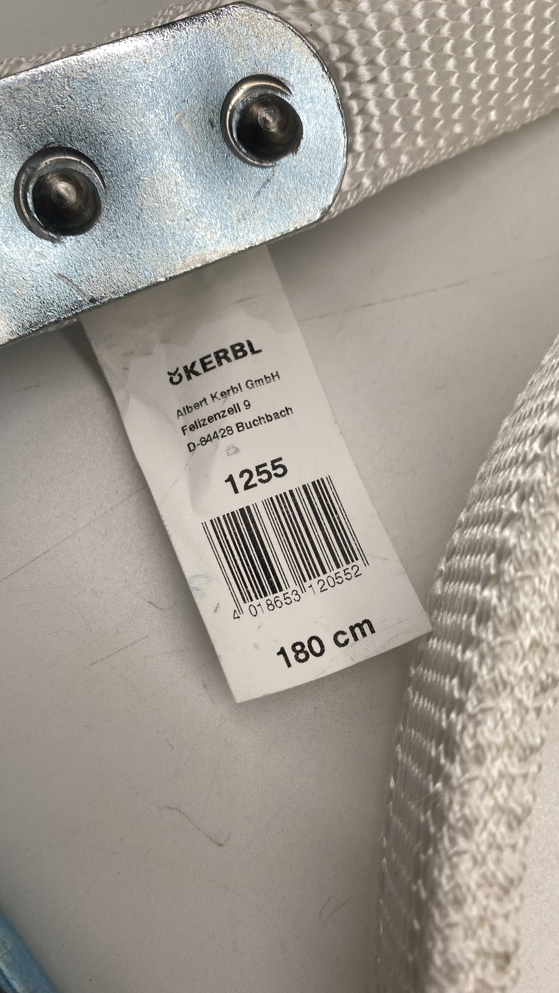 🐄 Kerbl Rinderanbindung 180 cm doppelt – mit Metallkausche & Ring, neu