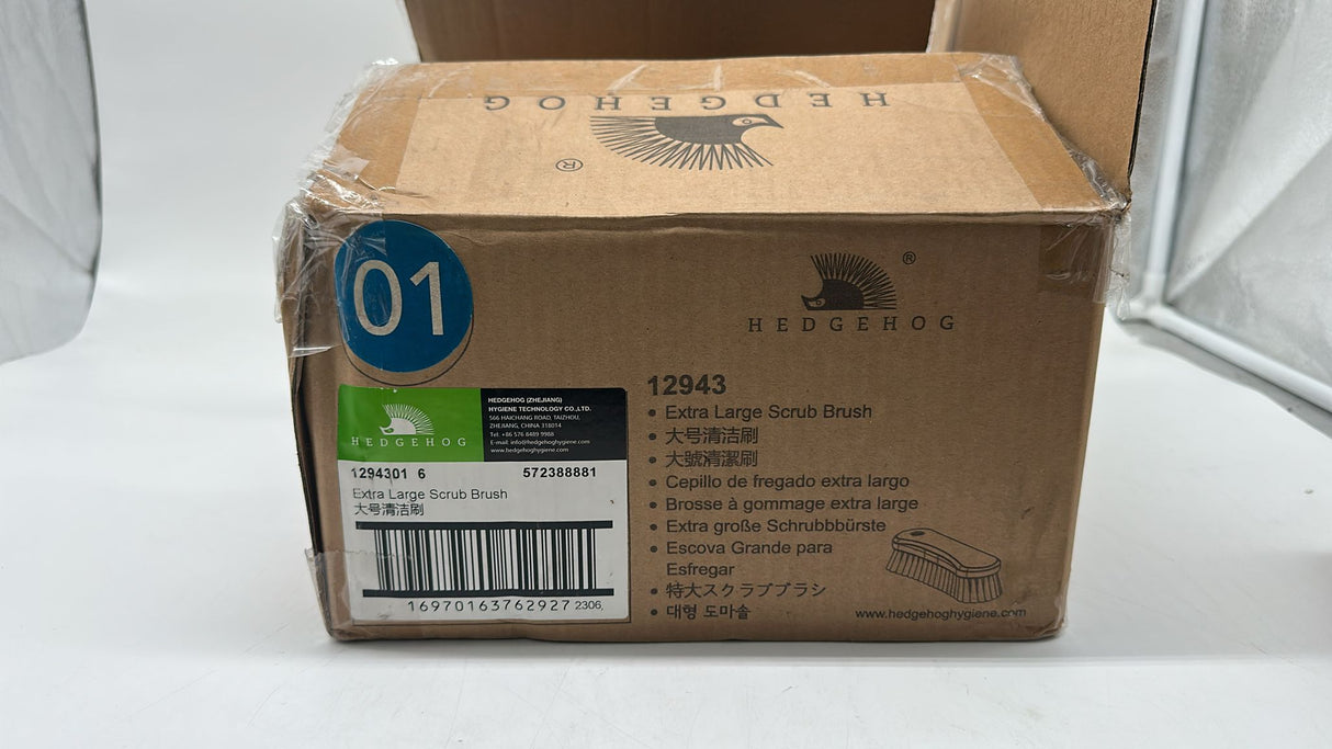 🧹 Hedgehog Extra große Schrubbürste – Blau, neu