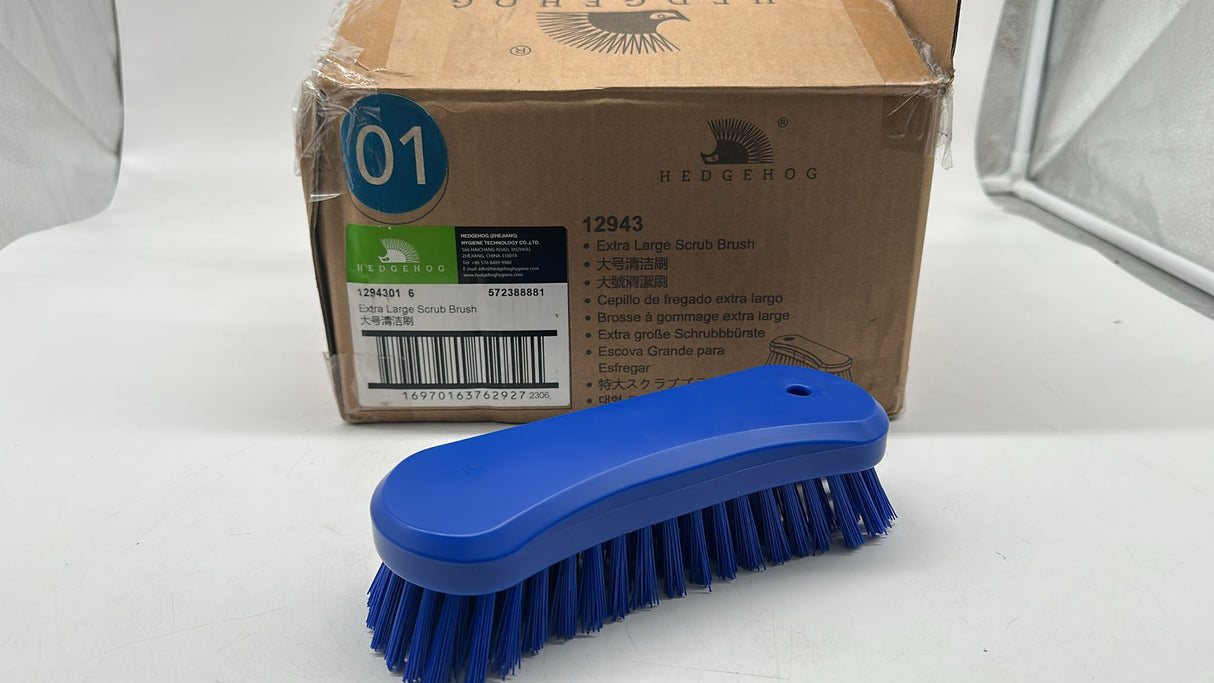 🧹 Hedgehog Extra große Schrubbürste – Blau, neu