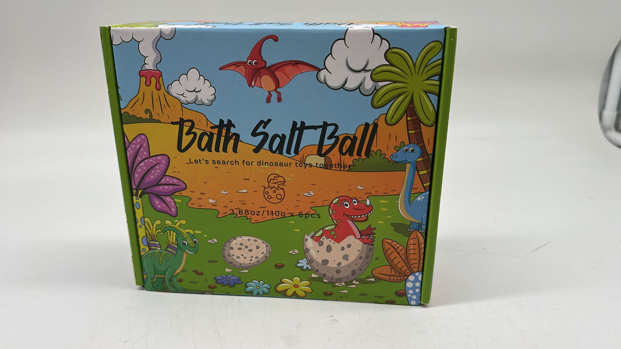 🦖 Badebomben Kinder Set mit Dino-Überraschung – 6 Düfte, 110 g, neu