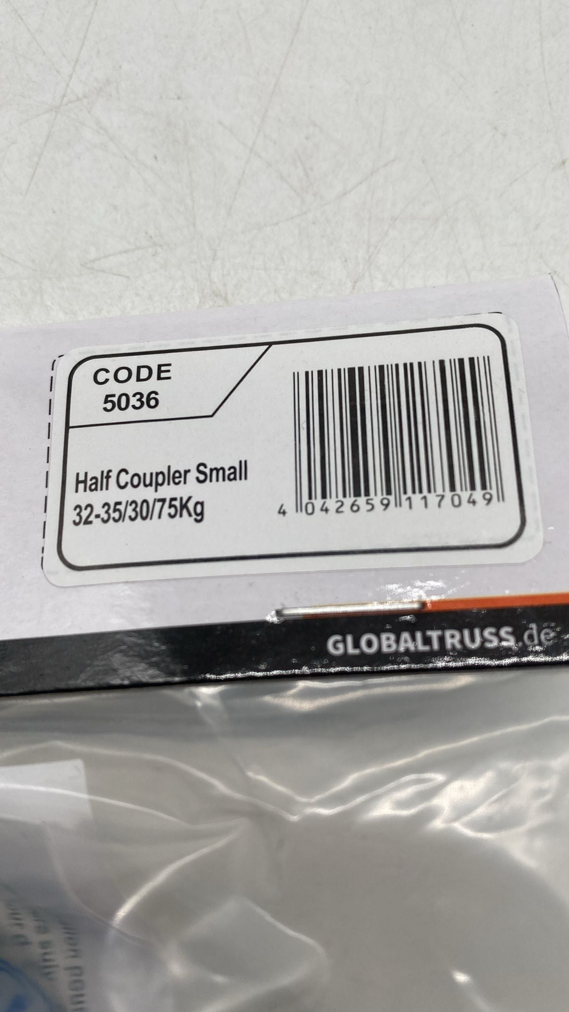 🔩 Half Coupler Small 32–35 mm – Rohrschelle 75 kg TÜV zertifiziert - neu