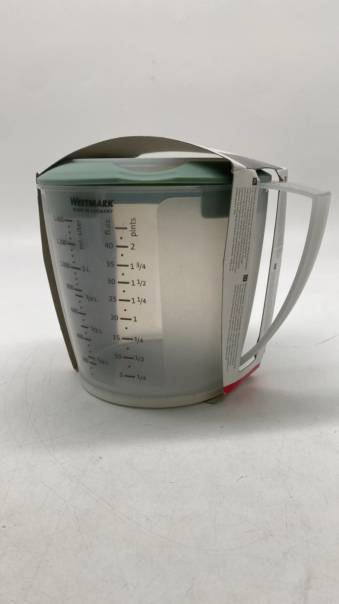 🥣 Westmark Rührbecher 1,4L – Helena Messbecher mit Deckel mint - neu