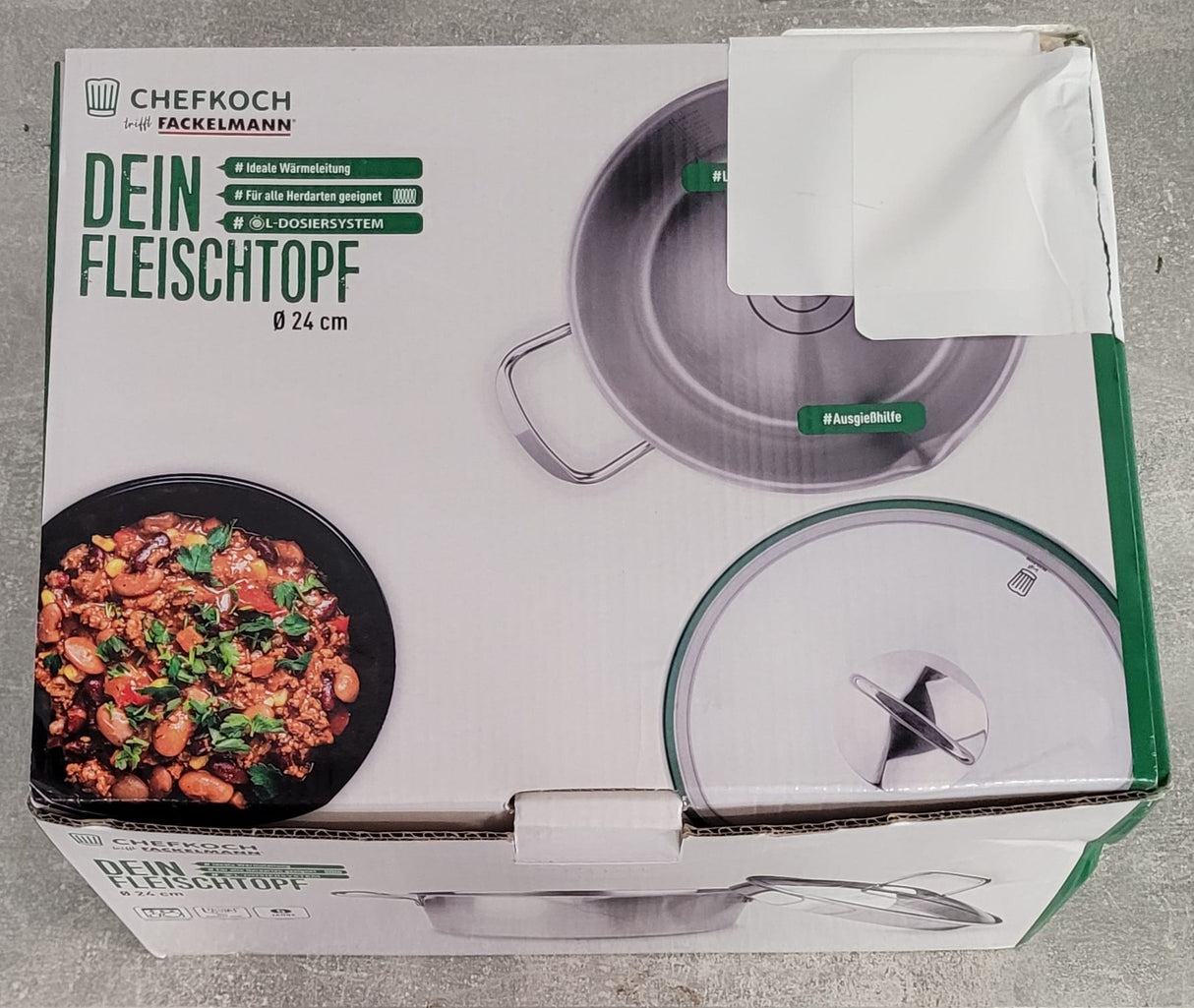 🧑🍳 FACKELMANN Chefkoch Topf 24 cm – B-Ware!