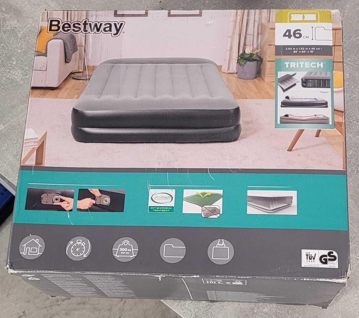🛌 Bestway Doppelluftbett 203x152x46 cm – B-Ware!