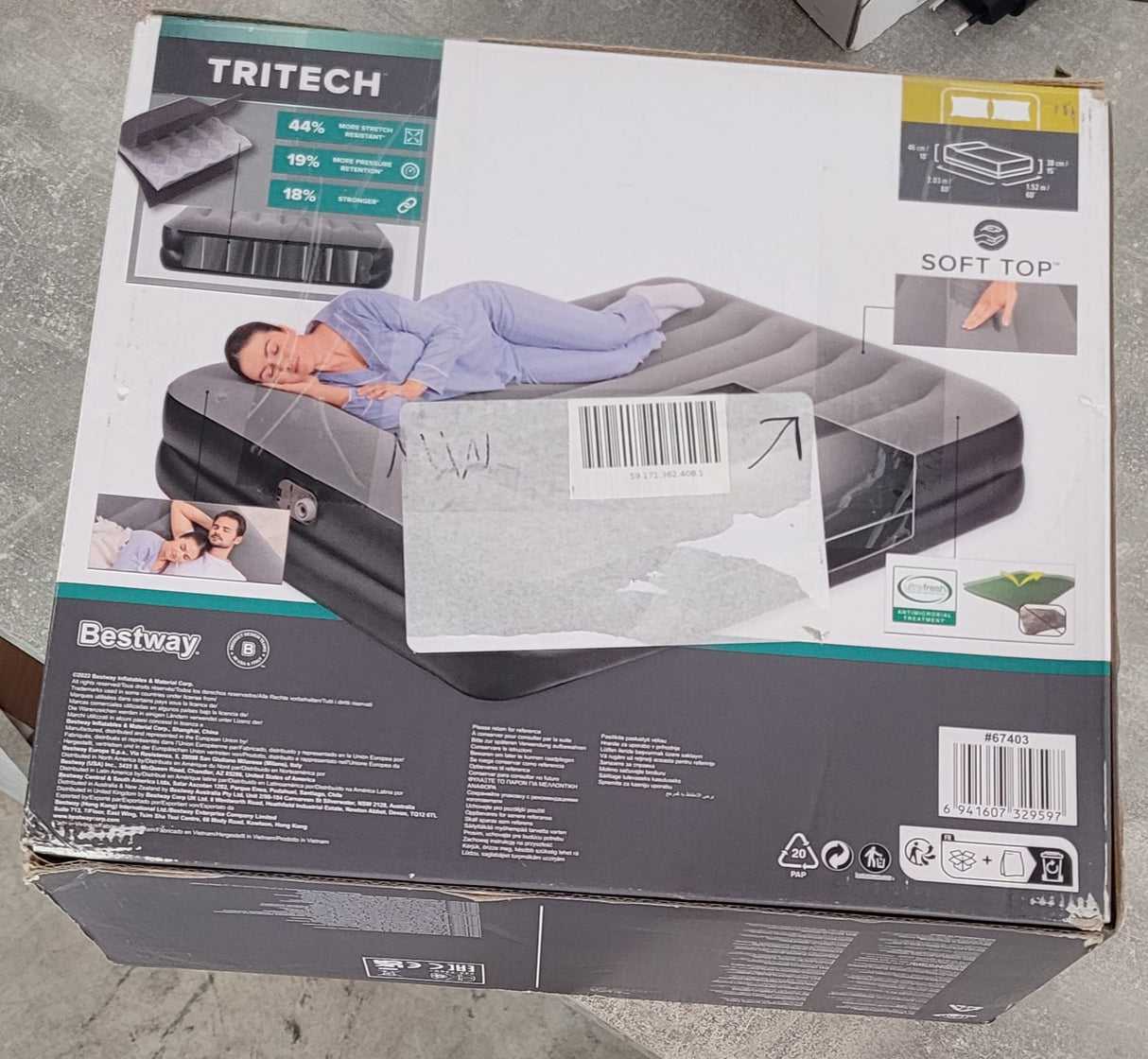 🛌 Bestway Doppelluftbett 203x152x46 cm – B-Ware!