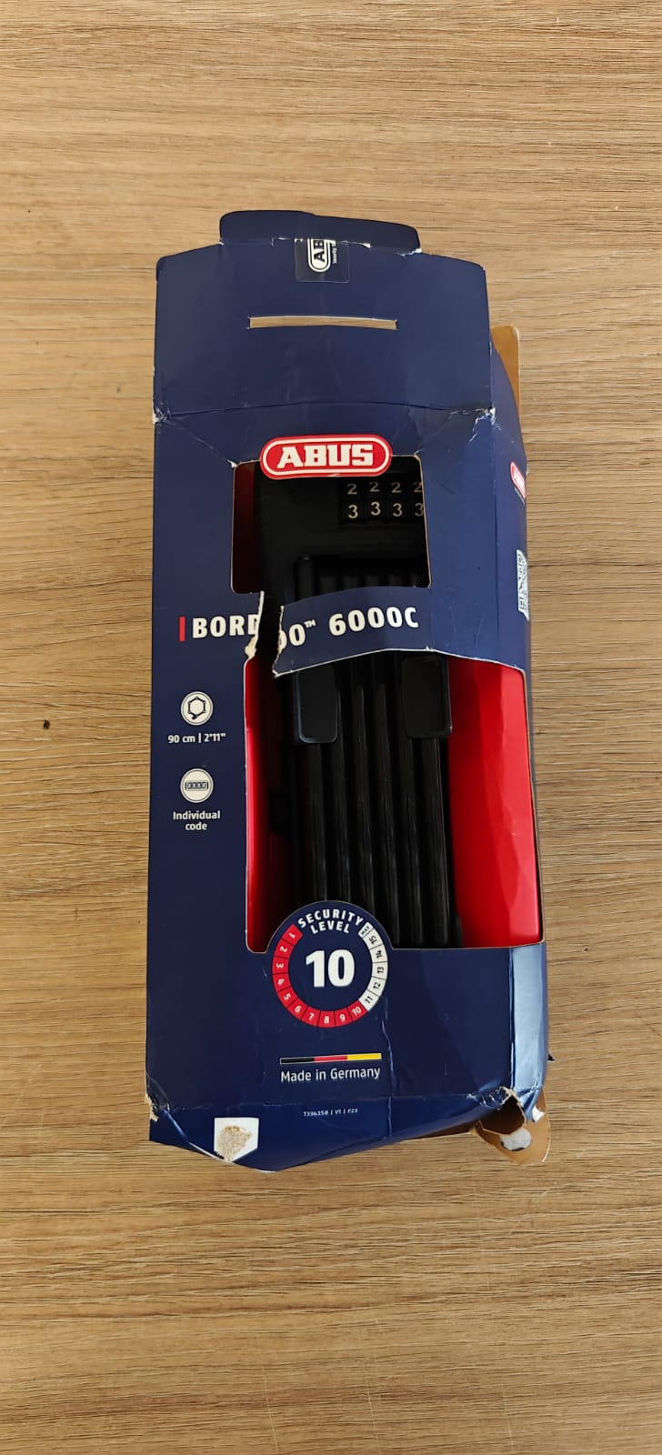 🔒 ABUS Bordo 6000C 90cm mit Halter – B-Ware!