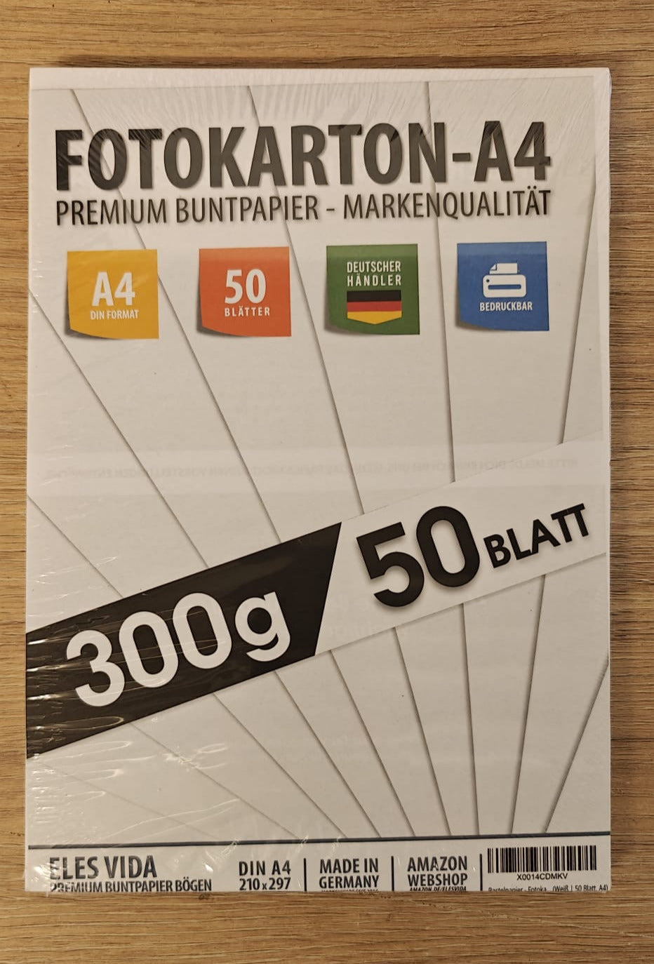 🎨50 Blatt Fotokarton 300g/m² – PREMIUM PAPIER