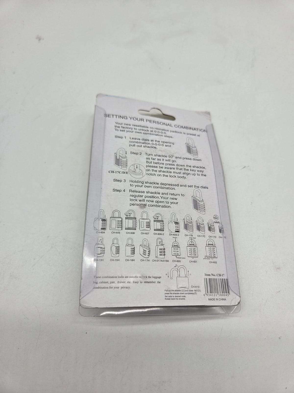 🛡️ 4-stelliges Zahlenschloss