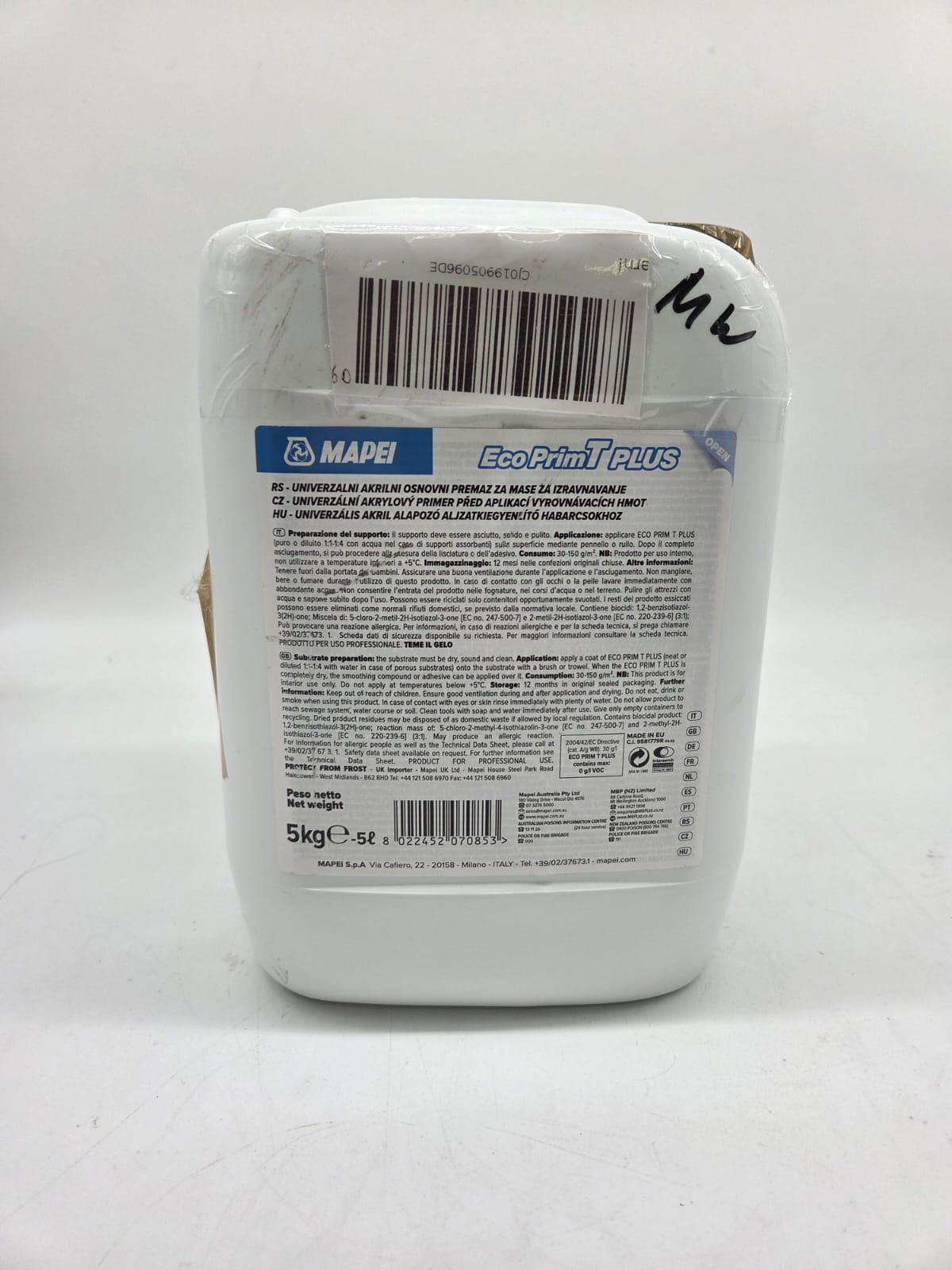 🧱 Mapei Eco Prim T Plus 5 kg