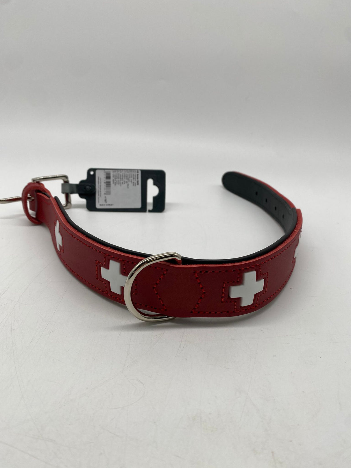 🐶 HUNTER Halsband Swiss 55/M – Rot/Schwarz - B-Ware