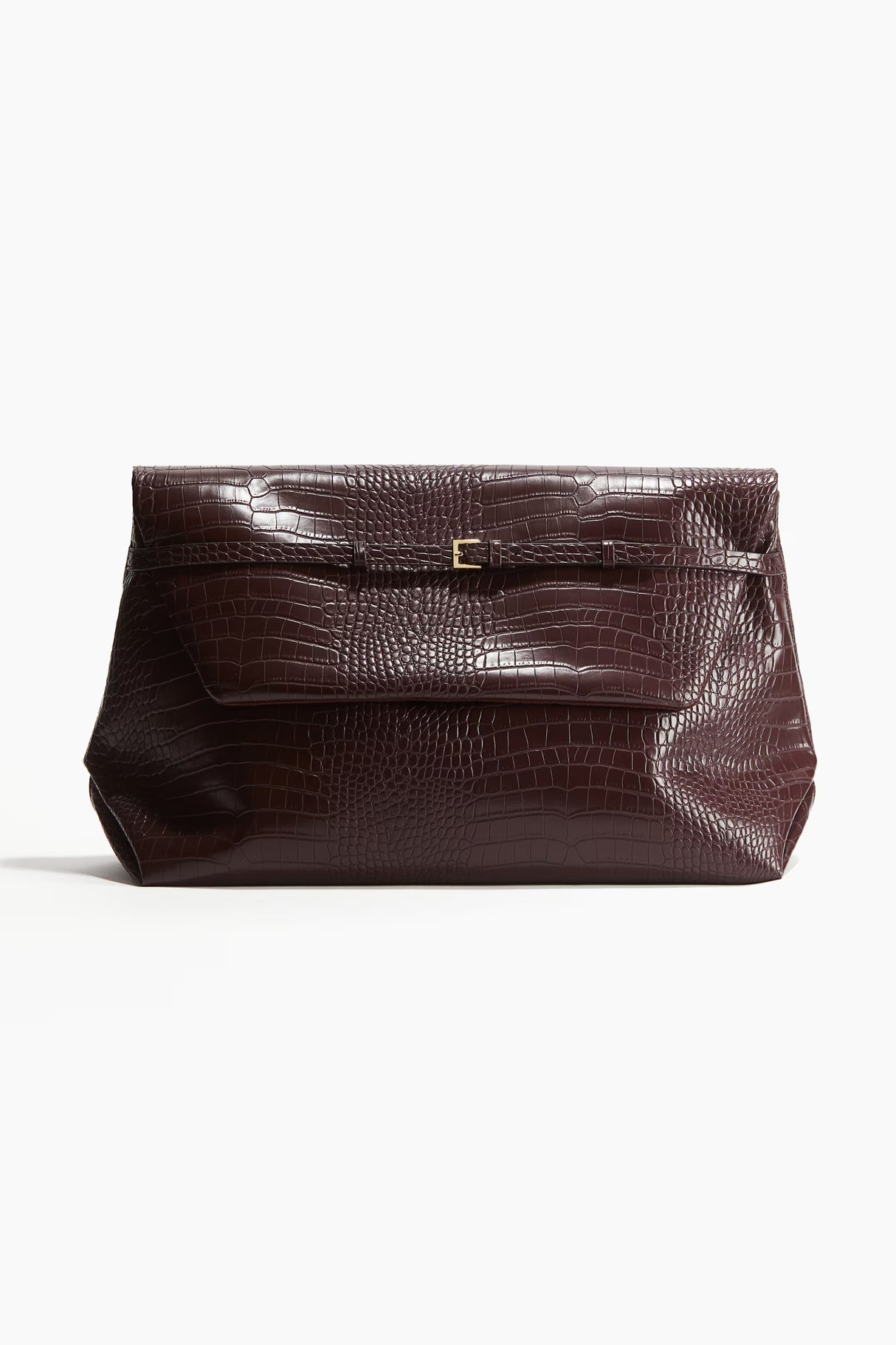 👜 H&M Oversized Clutch Weinrot – elegante Handtasche - neu