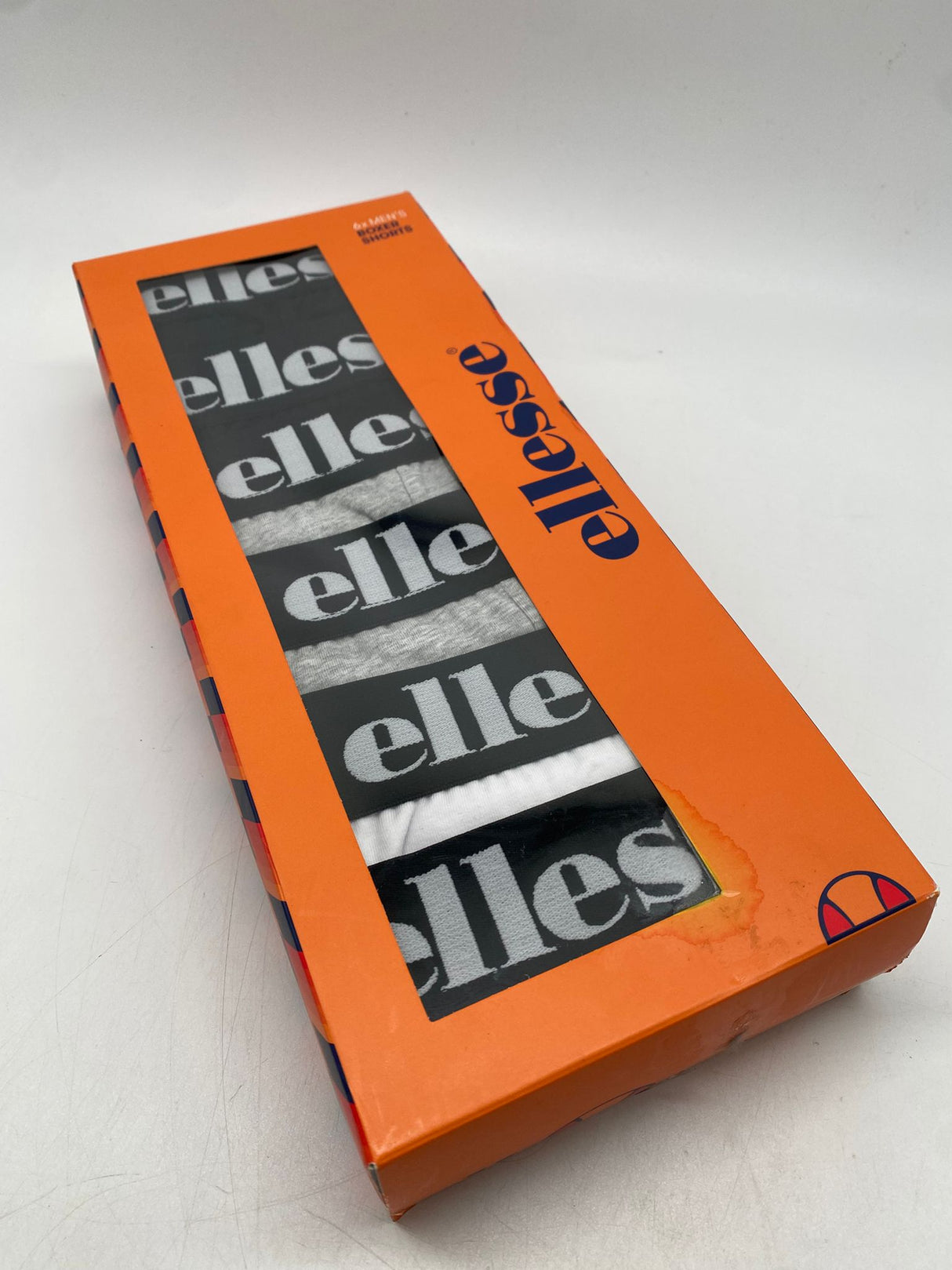 🩲 ELLESSE Boxershorts Set – Grau/Schwarz/Weiß, Größe L - B-Ware