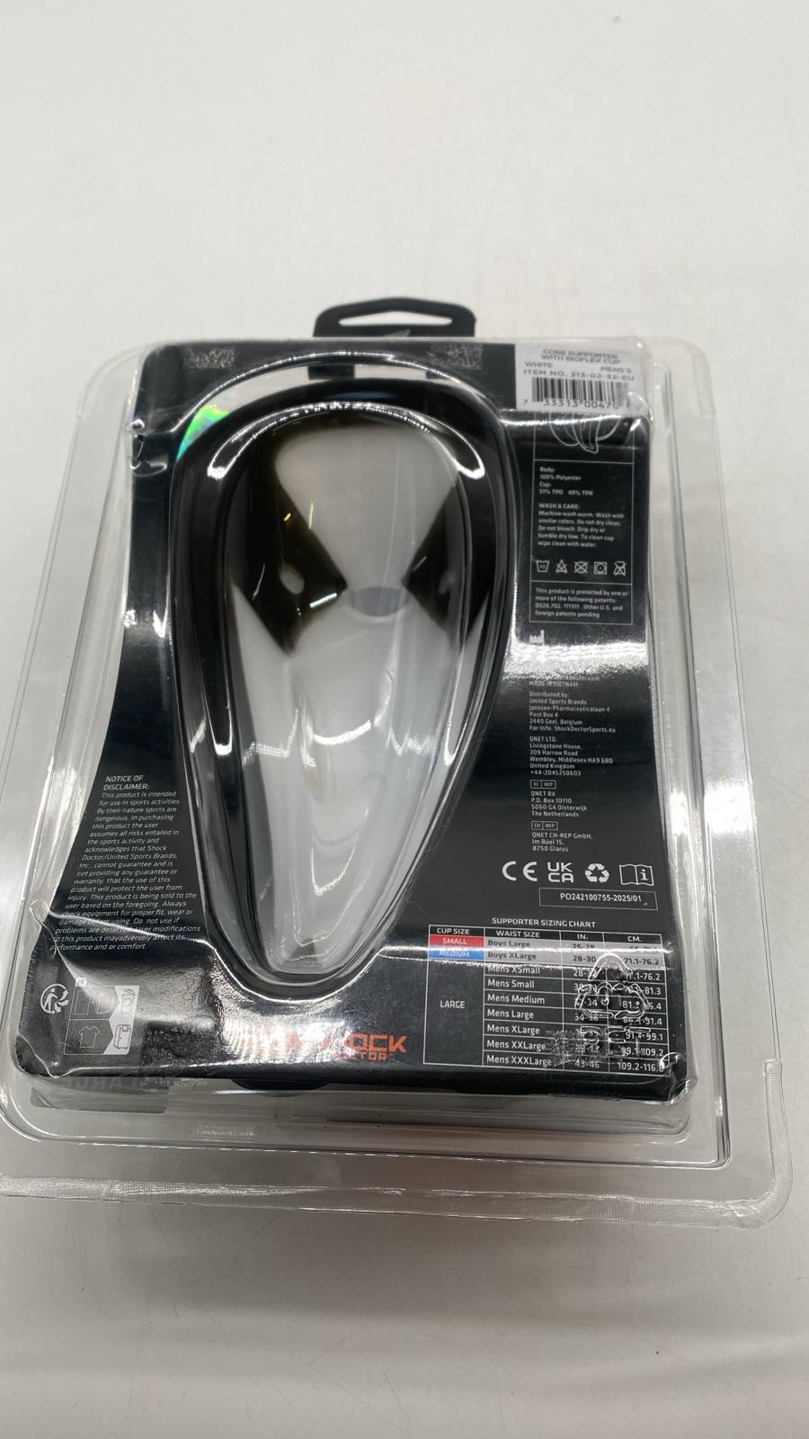 🥊 Shock Doctor Suspensorium Herren – Größe L, Weiß, OVP