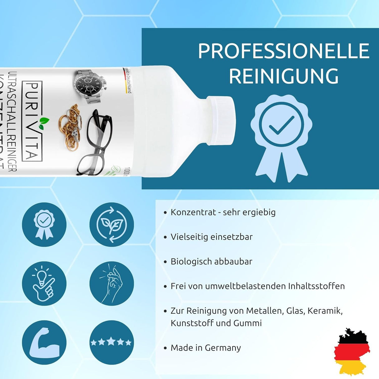 🧼 Purivita Ultraschallreiniger 500ml (B-Ware)