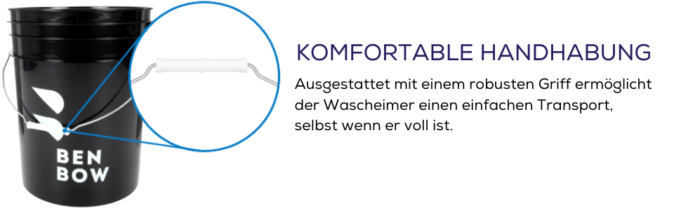 🧽 BENBOW Wascheimer mit Schmutzsieb – 20 Liter für perfekte Hand-Autowäsche!