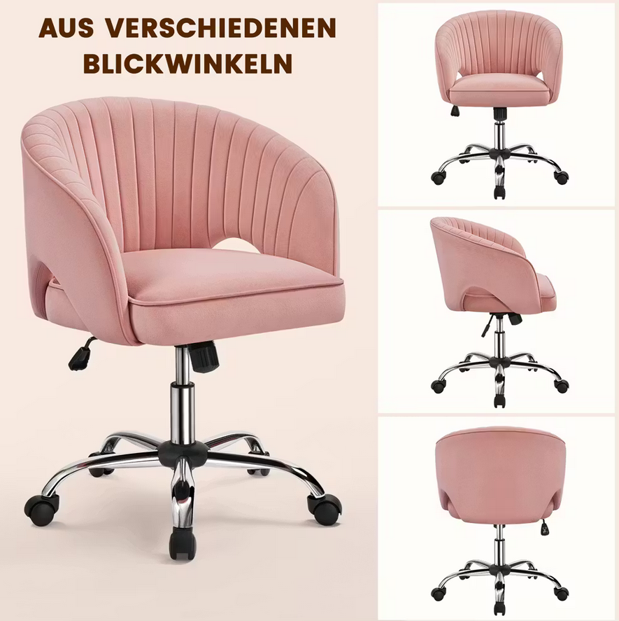 🪑 Yaheetech Drehstuhl ARA77 Hellrosa