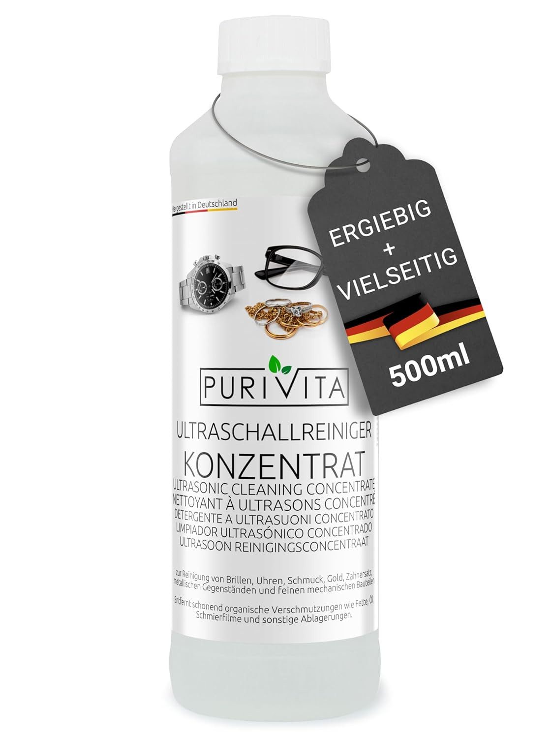 🧼 Purivita Ultraschallreiniger 500ml (B-Ware)