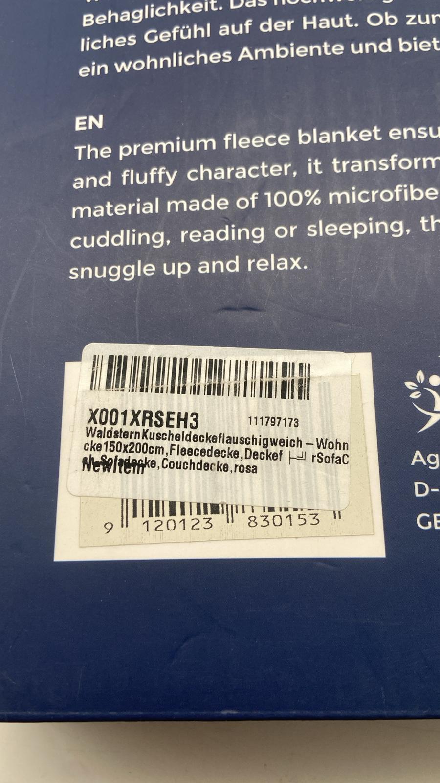 Kuscheldecke – Flauschig & Weich | 150 × 200 cm | Rosa - B-Ware