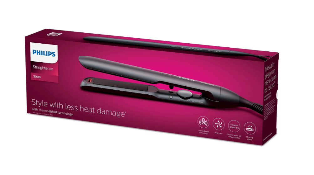 🌟 Philips Series 5000 BHS510/00 Haarglätter – Schwarz