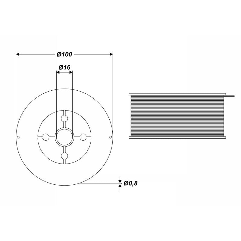 FUGAMO Gasloser Schweißdraht 0,8 mm