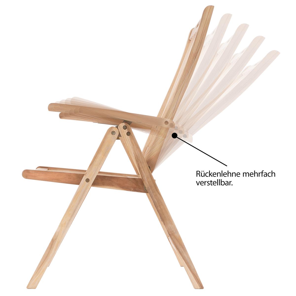 🌿 Divero Gartenstuhl GRANADA