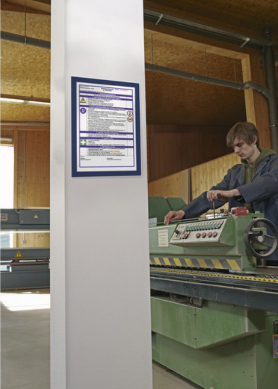 📄 Durable Duraframe A4 Blau – 2 Stück