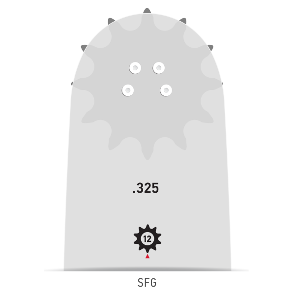 Oregon Führungsschiene 40 cm (.325" / 1.6 mm) – AdvanceCut™ 163SFGD025